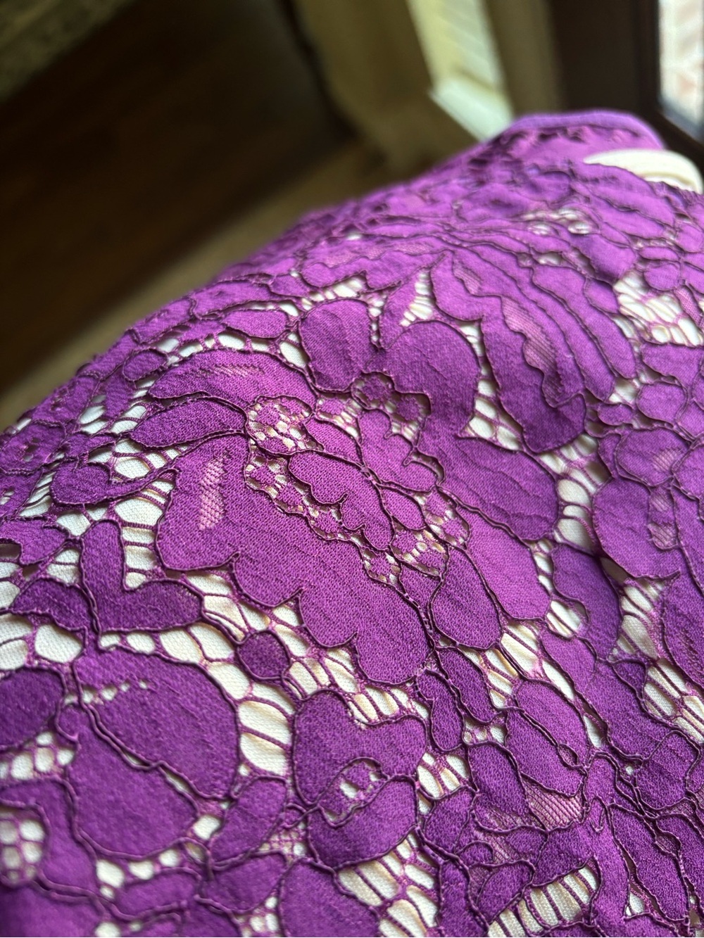 NWOT Lane Bryant Purple Lace Dress Sz 16 - Picture 9 of 10